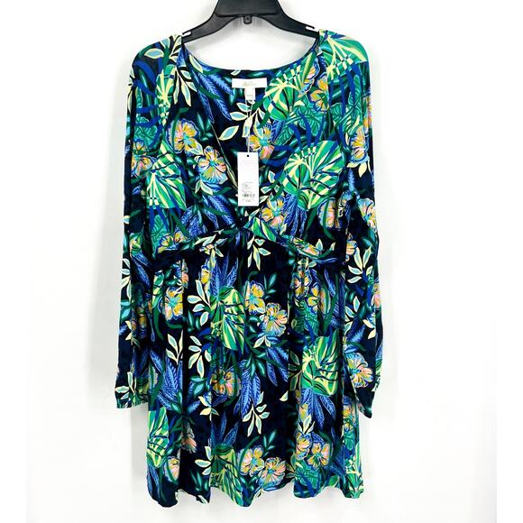 LILLY PULITZER Womens Loralei Skirted Romper XL Green Blue The Hottest Spot NWT - Picture 5 of 13